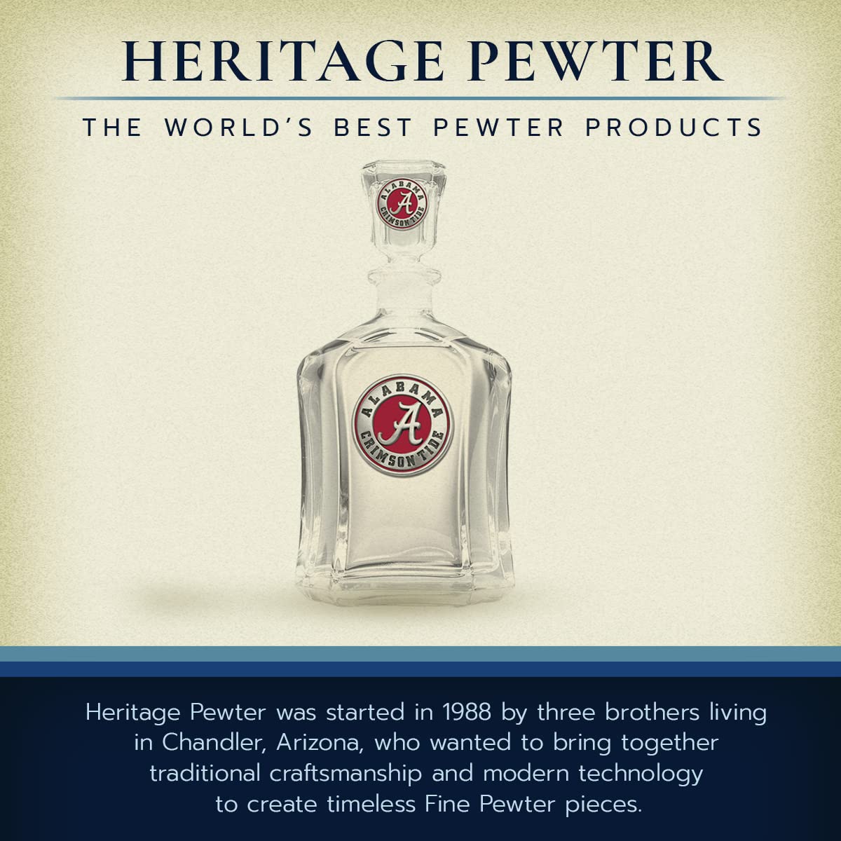 Foto 6 pulgar | Capitol Container Heritage Pewter Alabama, Vidrio De 710 Ml - Venta Internacional.