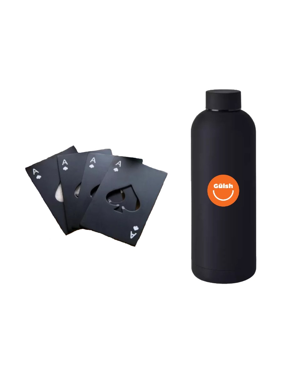 Foto 1 | 50 Destapadores De Naipe Acero Inoxidable + Termo Güish Gratis