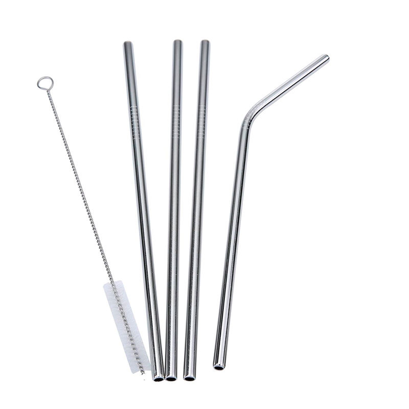 Foto 2 pulgar | Juego De Bombillas De Acero Inoxidable Y Cepillo Para Bebidas (4 Bombillas) - Venta Internacional.