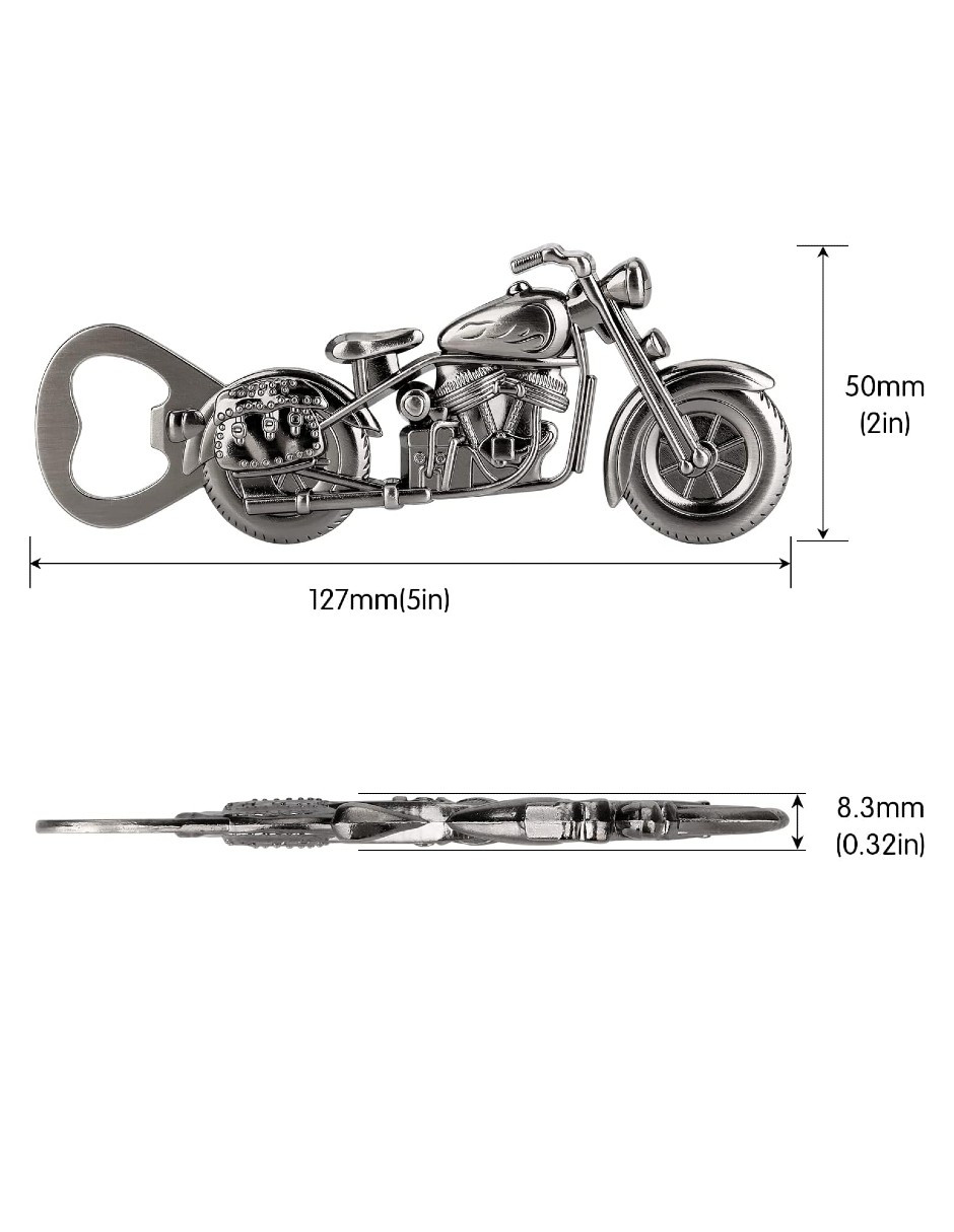 Foto 4 pulgar | Abridor De Botella De Motocicleta + Gratis Termo De Regalo Güish De Regalo