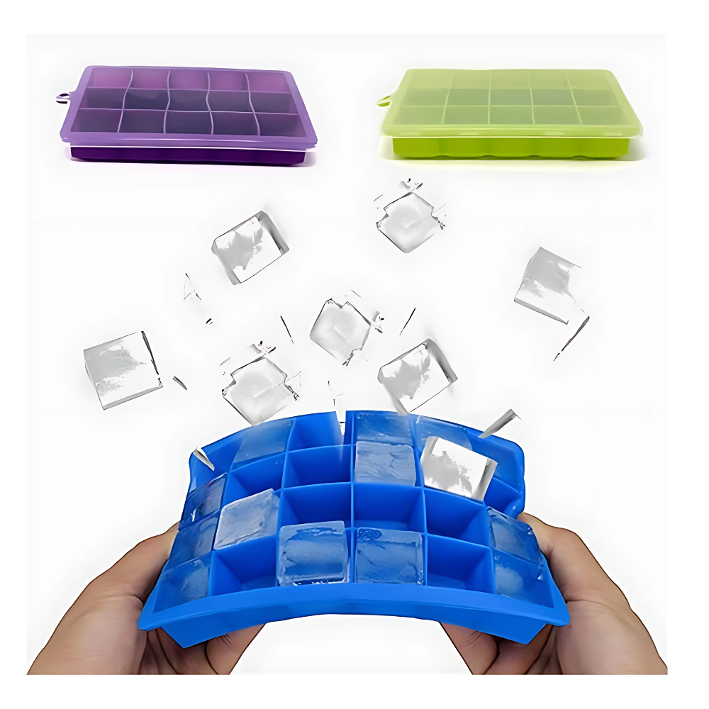 Foto 4 pulgar | Molde Para Hacer Cubitos De Hielo Con Tapa