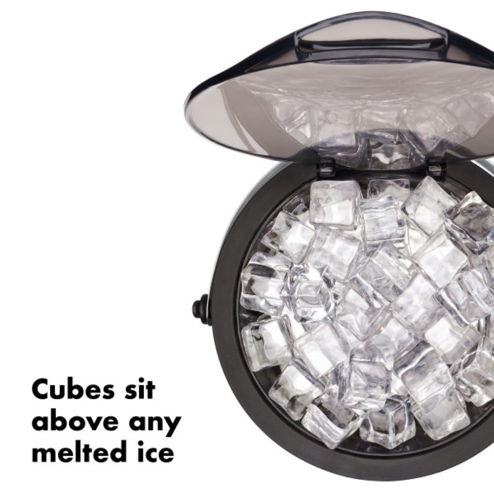 Foto 4 | Juego De Cubos De Hielo Oxo De Acero Inoxidable Cepillado Con Pinzas De 4 Litros - Venta Internacional.
