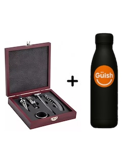 Foto 1 | Kit De Vino Con Sacacorcho + Gratis Termo Güish De Regalo