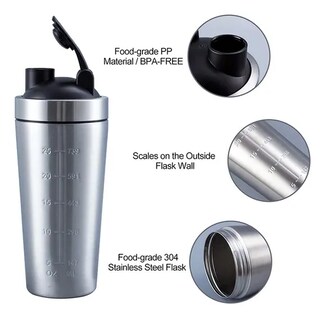 Foto 2 | Shaker Xtellar Botella Deportiva Coctelera Acero Inoxidable 750 Ml