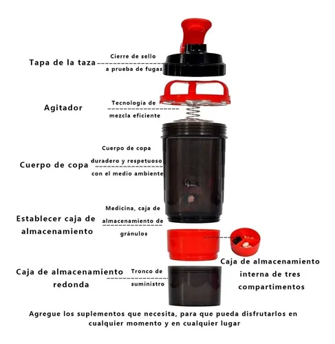 Foto 4 pulgar | Vaso Xtellar Mezclador Multifuncional Para Deportes Fitness
