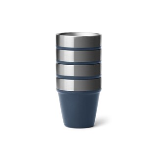 Foto 3 | Set De 4 Vasos De Chupito Yeti Con Funda De Transporte, Color Azul Marino, 50 Ml - Venta Internacional.