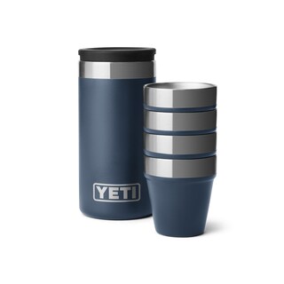 Foto 5 | Set De 4 Vasos De Chupito Yeti Con Funda De Transporte, Color Azul Marino, 50 Ml - Venta Internacional.