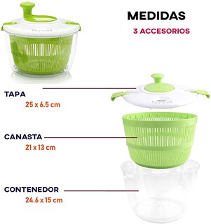 Foto 2 | Centrifugadora para Ensalada Chic Fantasy de 5 l