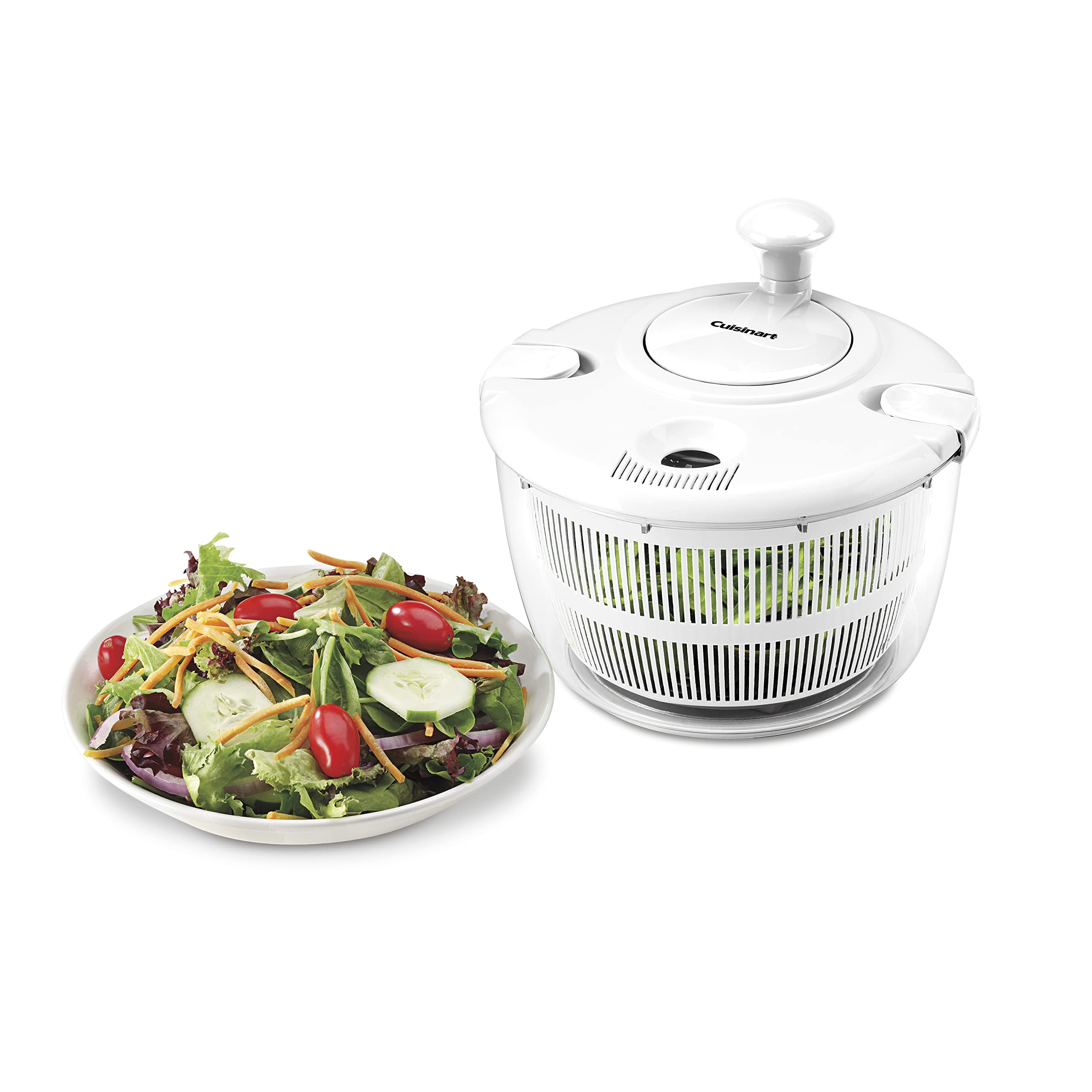 Centrifugadora De Ensaladas Cuisinart Ctg-00-sasw De 5 Litros, Color Blanco/blanco - Venta Internacional.