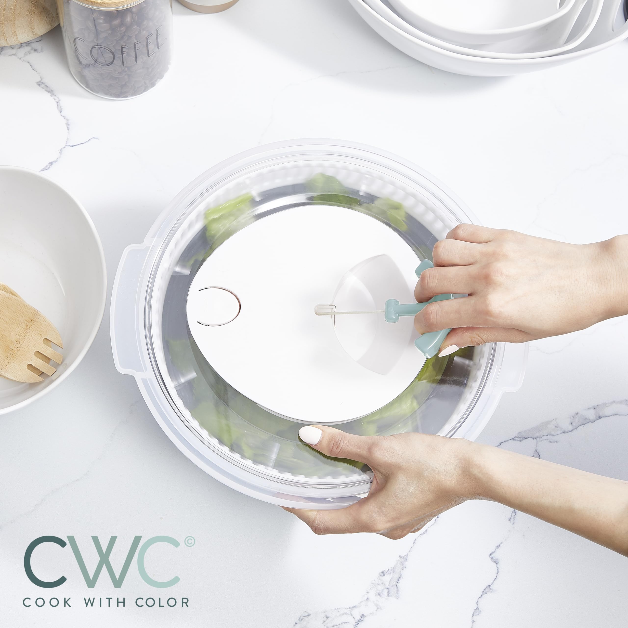 Foto 3 pulgar | Centrifugadora para Ensaladas Cook with Color Plegable 4 L con Colador de Salvia - Venta Internacional