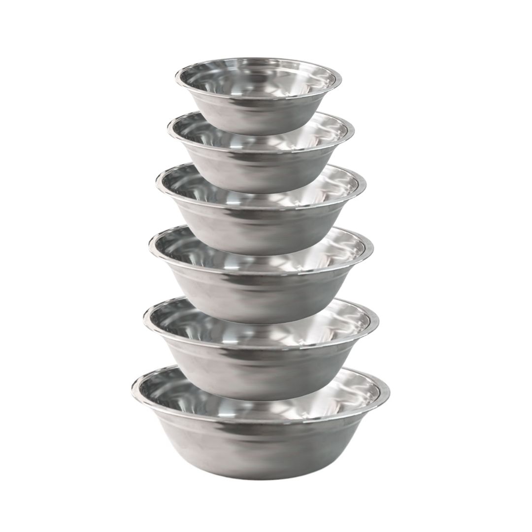 Foto 2 pulgar | Kit 6 Bowls Shorbull 14 16 18 20 22 24 Acero Inoxidable