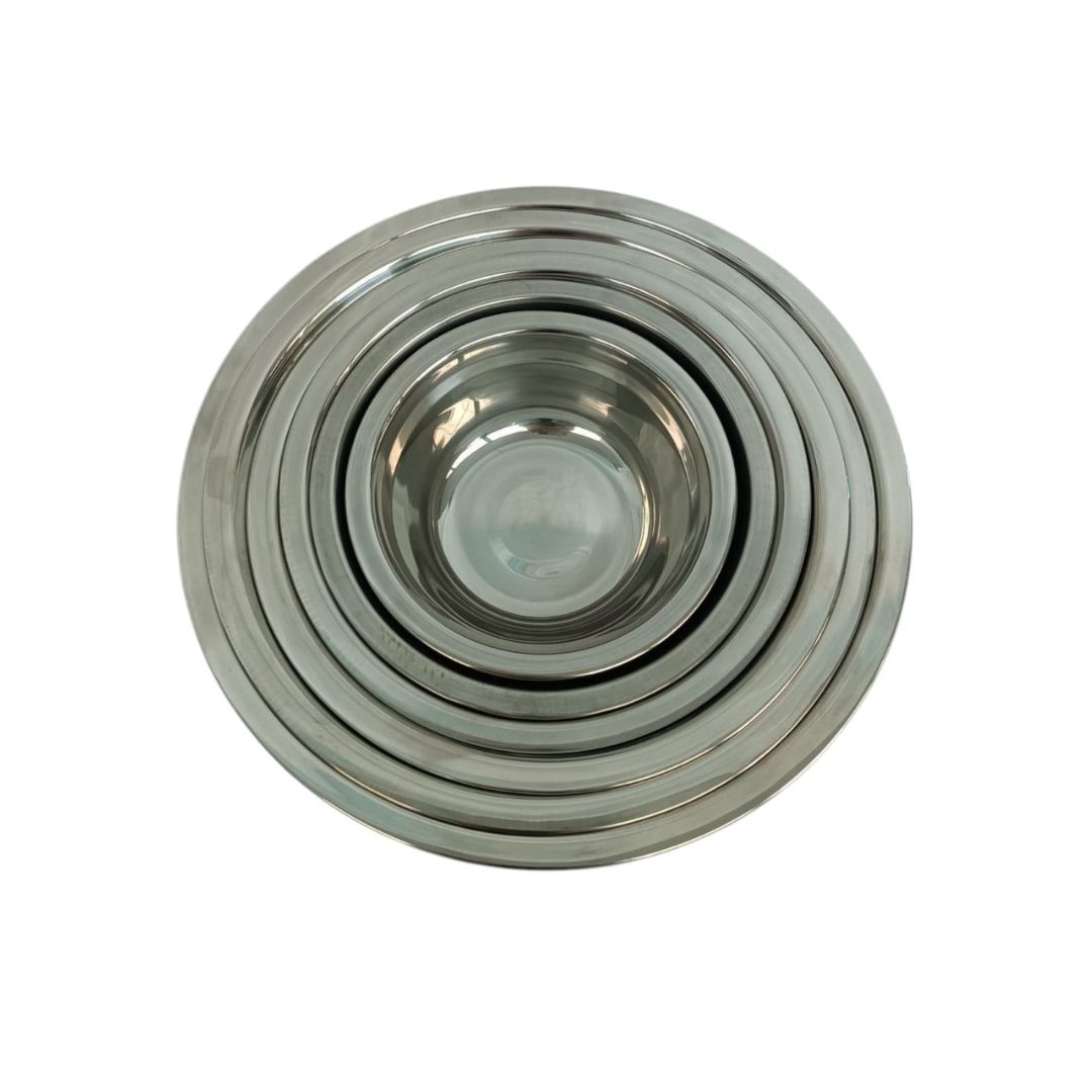 Foto 4 pulgar | Kit 6 Bowls Shorbull 14 16 18 20 22 24 Acero Inoxidable