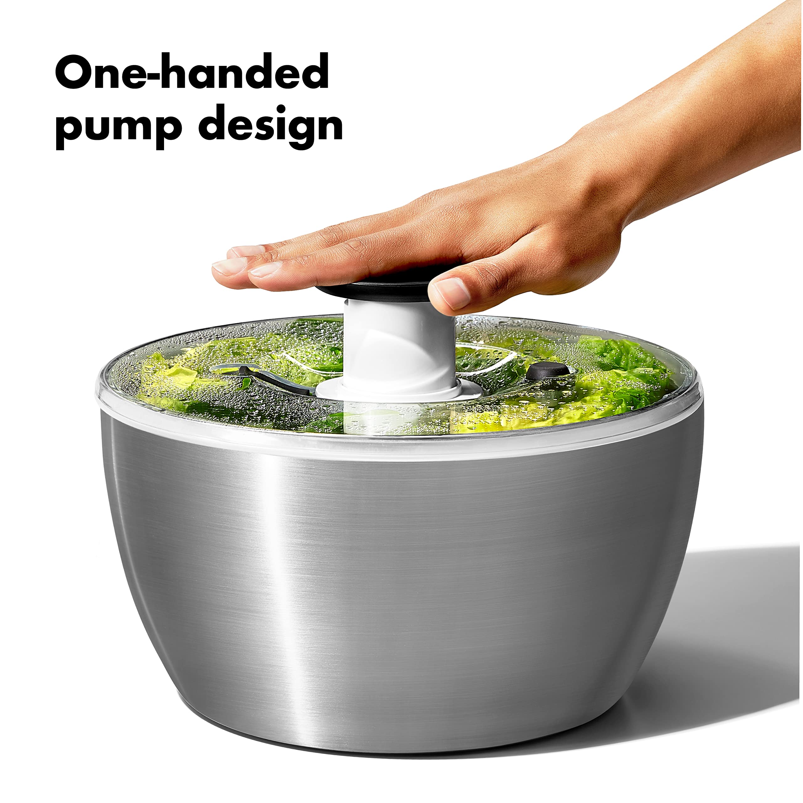 Foto 4 pulgar | Espinillo Para Ensaladas Oxo Good Grips, Acero Inoxidable, 6 L - Venta Internacional.