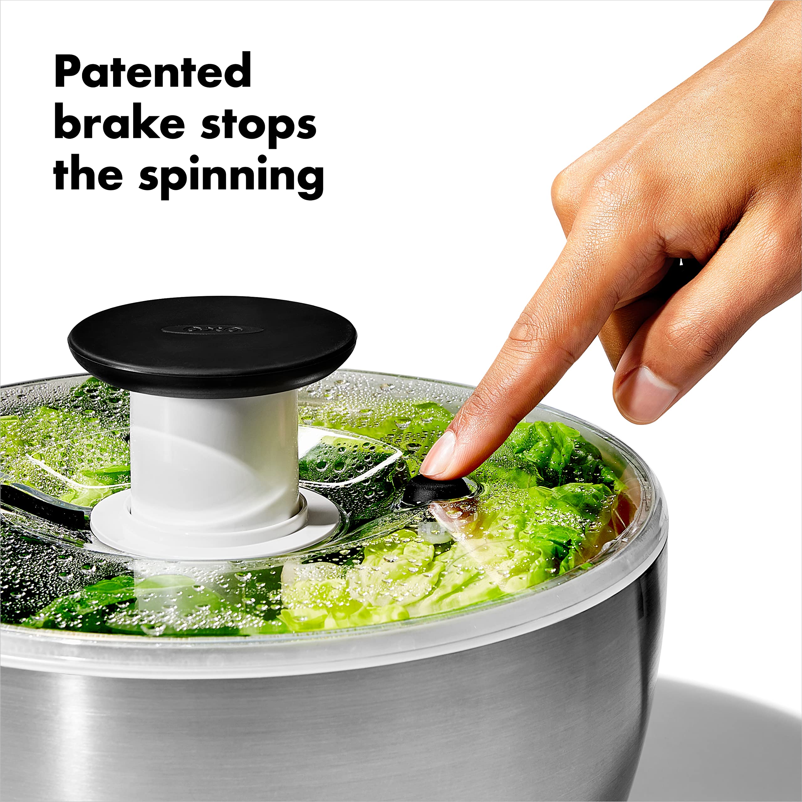 Foto 5 pulgar | Espinillo Para Ensaladas Oxo Good Grips, Acero Inoxidable, 6 L - Venta Internacional.