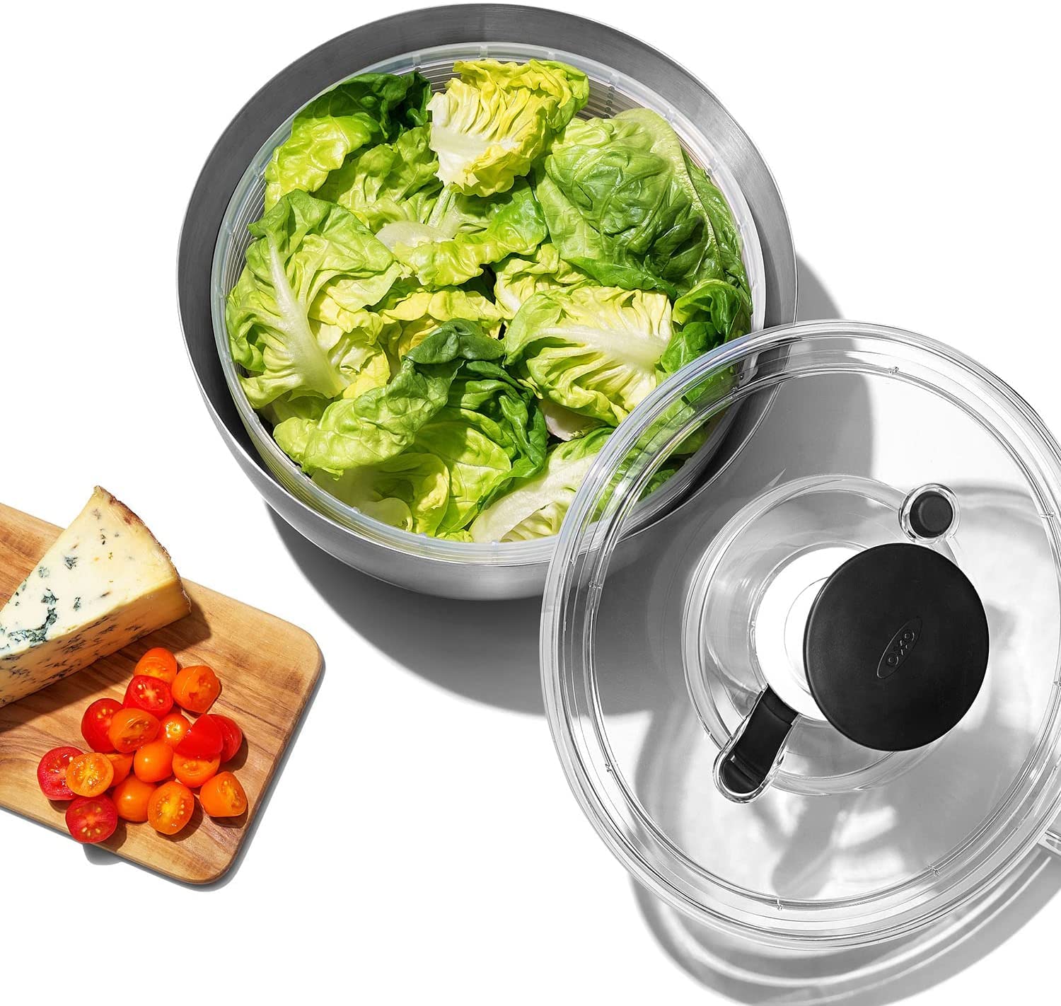Foto 7 pulgar | Espinillo Para Ensaladas Oxo Good Grips, Acero Inoxidable, 6 L - Venta Internacional.