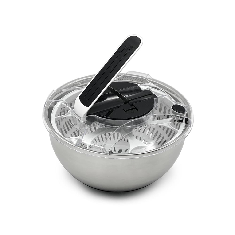 Centrifugadora Secadora De Lechuga 7 Litros De Acero Inoxidable Antideslizante