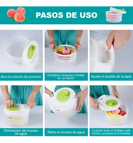 Foto 2 | Centrifugador Verduras Y Frutas Escurridor Secador Lechuga