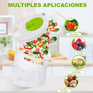 Foto 7 | Centrifugador Verduras Y Frutas Escurridor Secador Lechuga