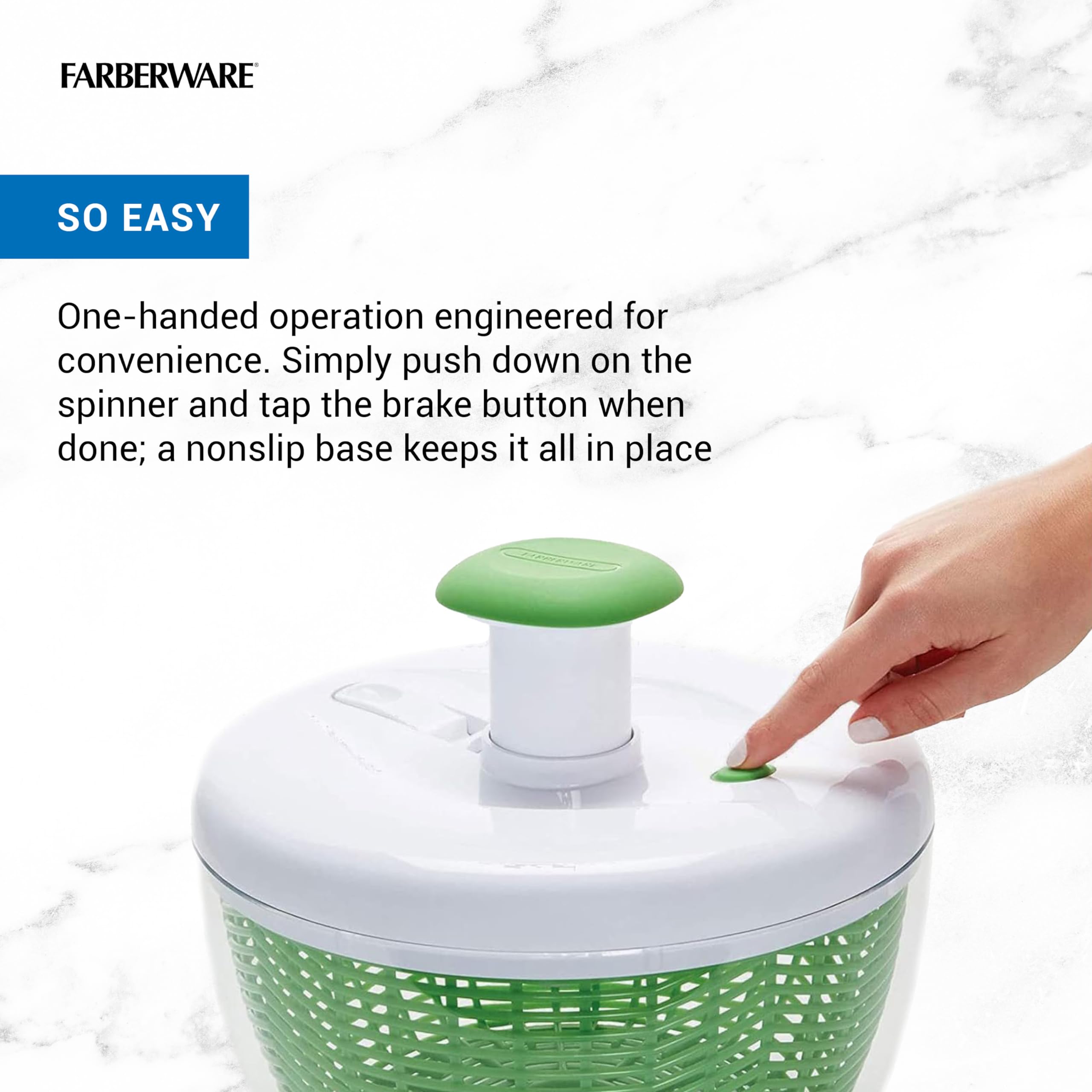 Foto 5 pulgar | Salad Spinner Farberware Professional Pump 3 L, Color Verde - Venta Internacional.