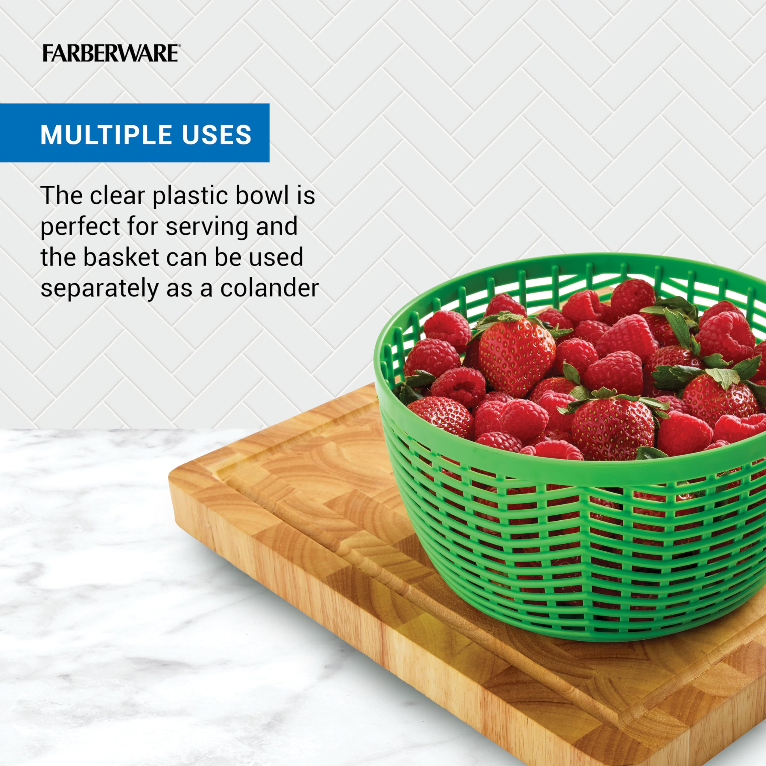 Foto 7 pulgar | Salad Spinner Farberware Professional Pump 3 L, Color Verde - Venta Internacional.