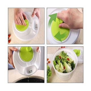 Foto 5 | Centrifugador De Verduras | Secador De Lechuga Para Cocina Lab.g Blanco Verde