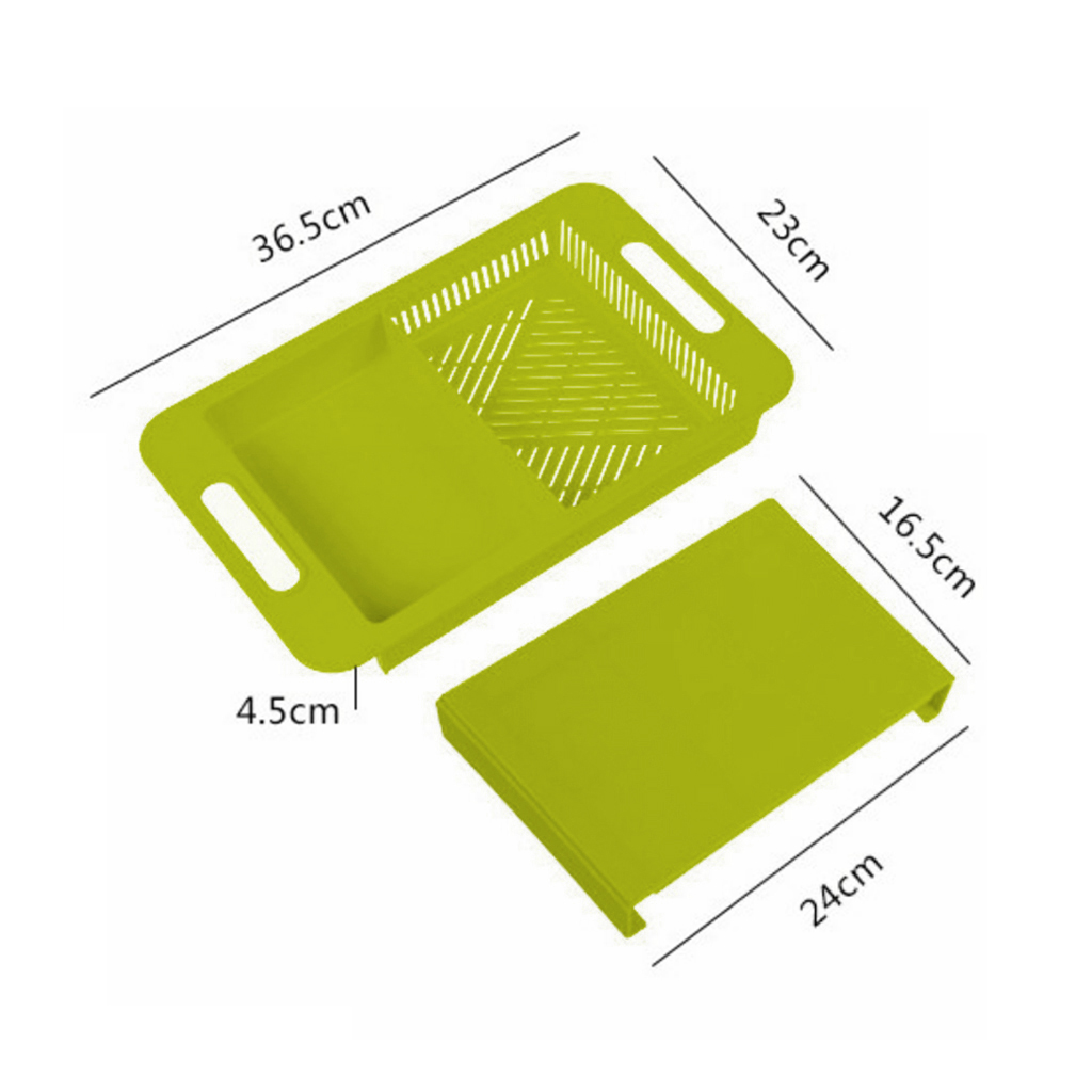 Foto 4 pulgar | Tabla para Cortar Aquila TE7845 con Colador Chopping Board color Verde