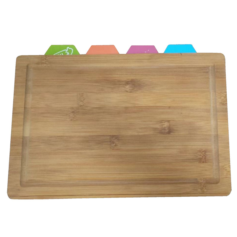 Set 5 Tablas para Picar Bambu t Plástico 34 x 24 x 2 cm Ad-03 Baum Brothers Multicolor