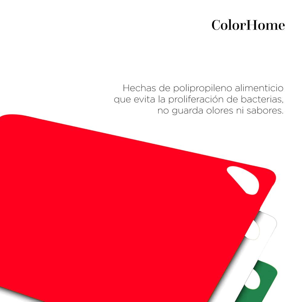 Foto 6 pulgar | Tablas para Picar ColorHome de Plástico 3 Piezas