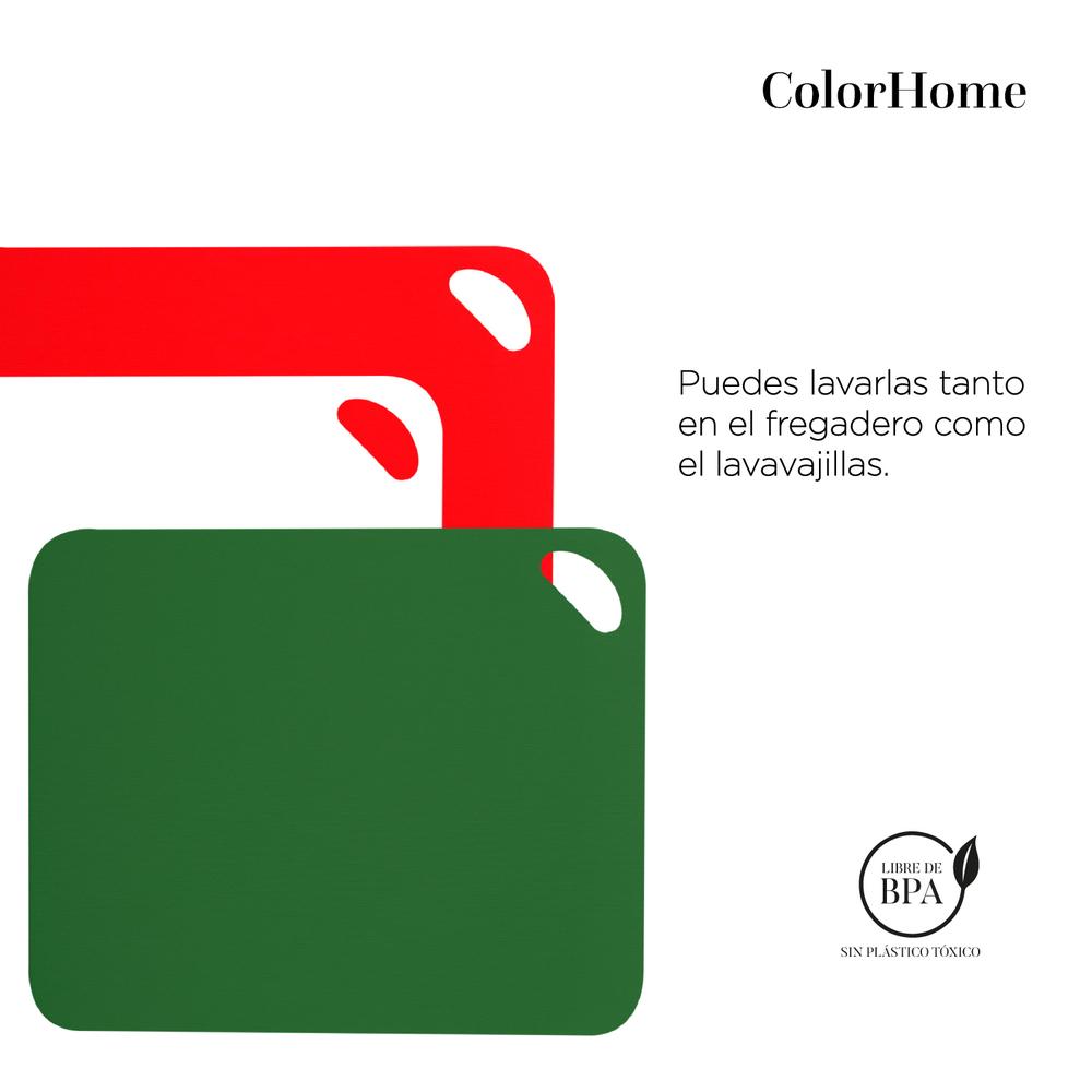 Foto 7 pulgar | Tablas para Picar ColorHome de Plástico 3 Piezas