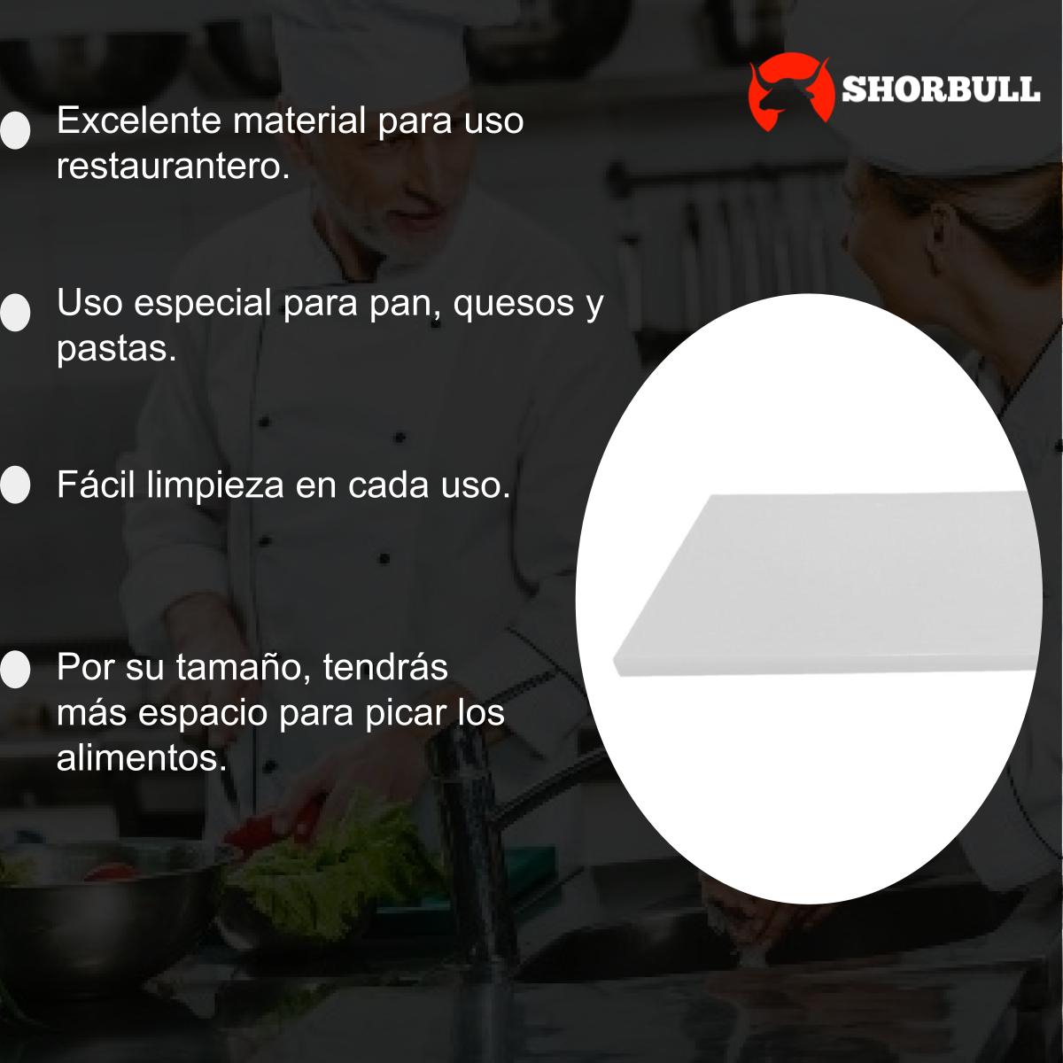 Foto 7 | Tabla para Picar Shorbull color Blanco