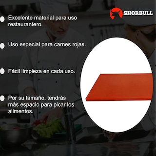 Foto 4 | Tabla para Picar Shorbull color Rojo