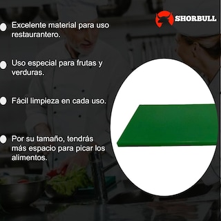 Foto 5 | Tabla para Picar Shorbull color Verde