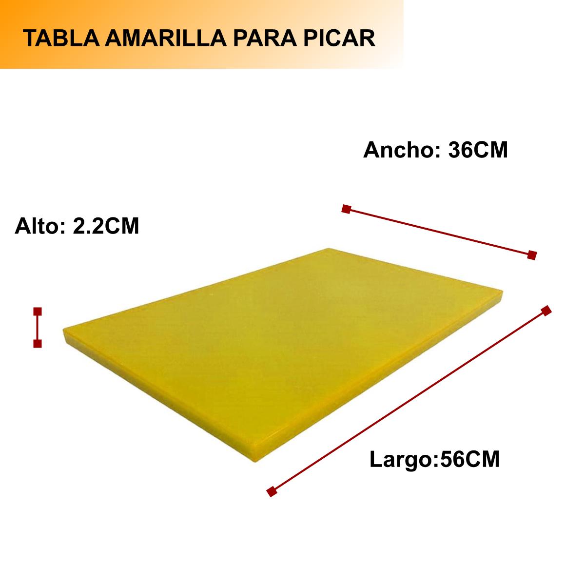 Foto 5 pulgar | Tabla para Picar Shorbull color Amarillo