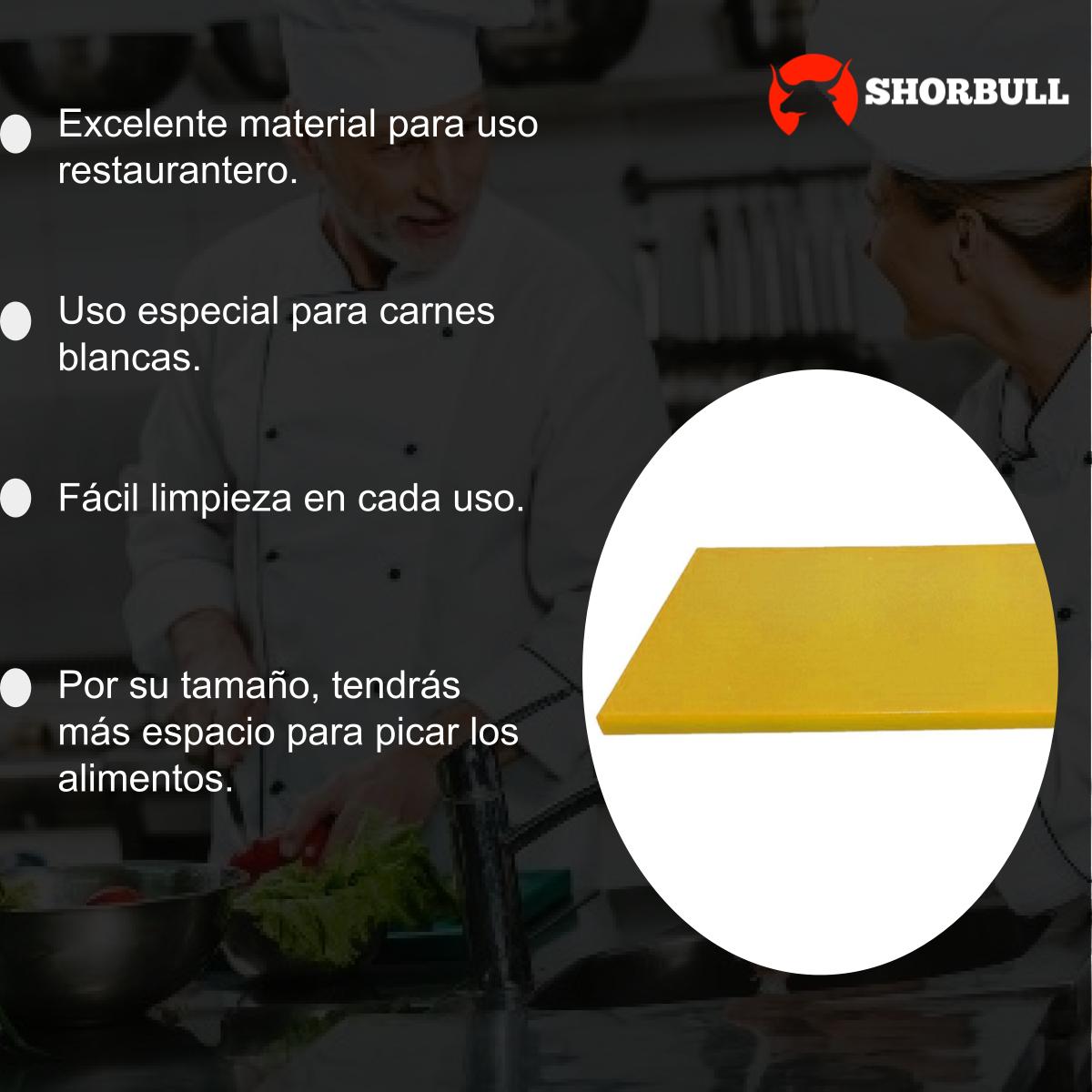 Foto 7 | Tabla para Picar Shorbull color Amarillo