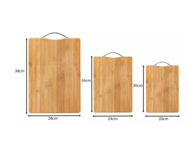 Foto 5 | Tablas para Picar Belug de Bambú 3 Piezas