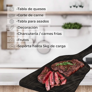 Foto 4 | Tabla de Madera de Pino LIVE II para Picar y Decorar - Diseño Único y Artesanal
