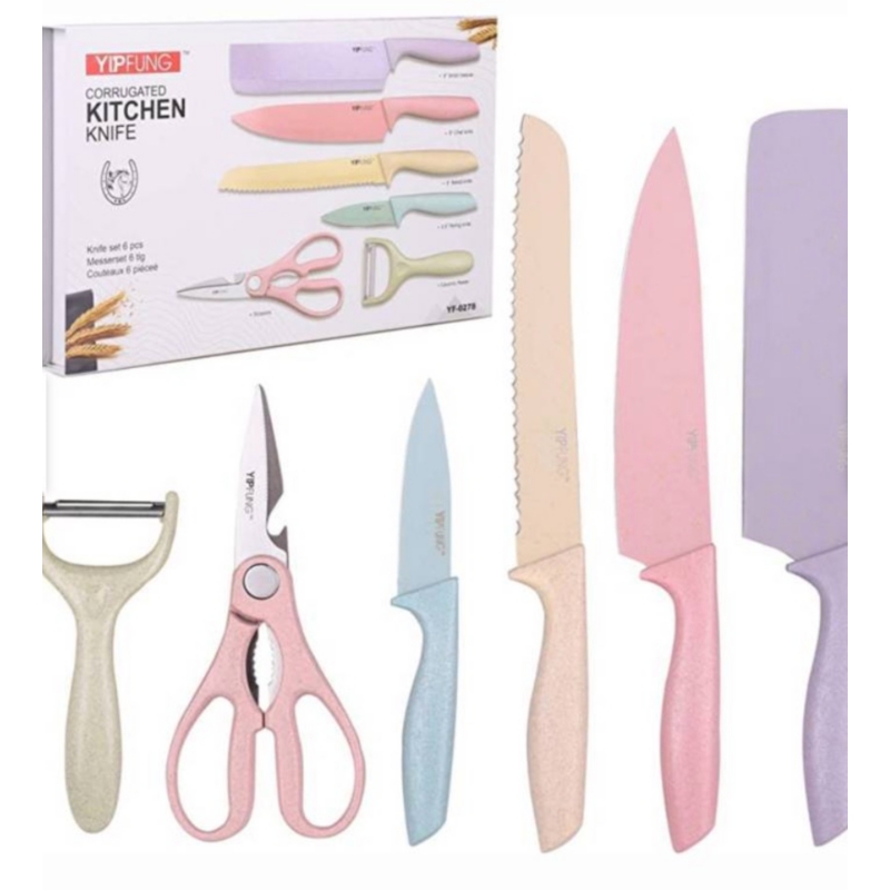Foto 2 pulgar | Juego De Cuchillos Para Revestimiento Cerámico, 6 Piezas - Venta Internacional.