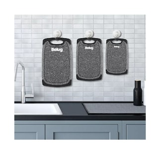 Foto 4 | 3 Piezas Tablas Para Picar De Cocina Mango Alimentos Asa Gris Belug