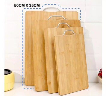 Foto 2 | Tabla Picar Cortar Lagom 50x35cm De Bambú Y Madera Orgánico Natural 3en1 Con Agarradera Xtellar