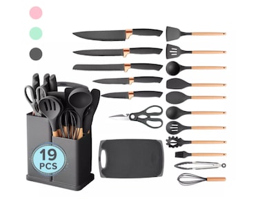 Foto 1 | Utensilios De Cocina Xtellar De Silicona Color Gris