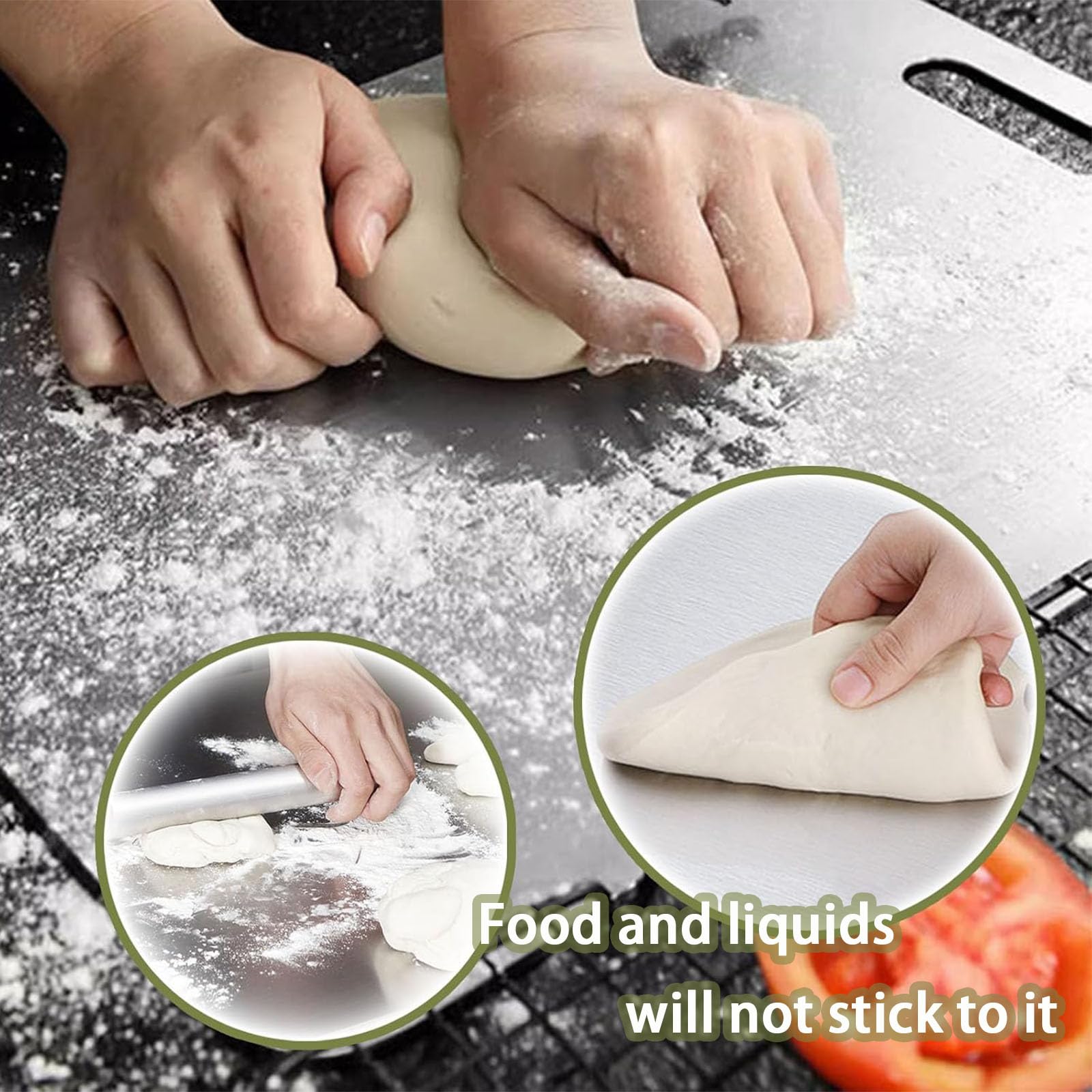 Foto 6 pulgar | Tabla De Cortar 100% Titanio Puro Para Cocina, Apta Para Lavavajillas - Venta Internacional.