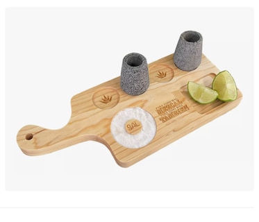 Foto 1 | Tabla Tequilera Mezcalera Con Mango Premium Madera Estufada Xtellar