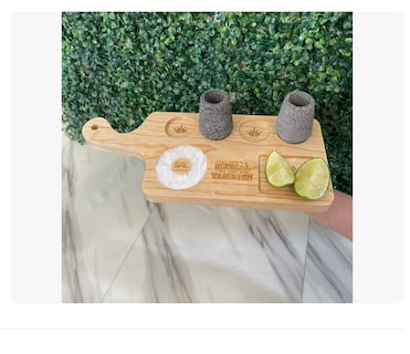 Foto 2 | Tabla Tequilera Mezcalera Con Mango Premium Madera Estufada Xtellar