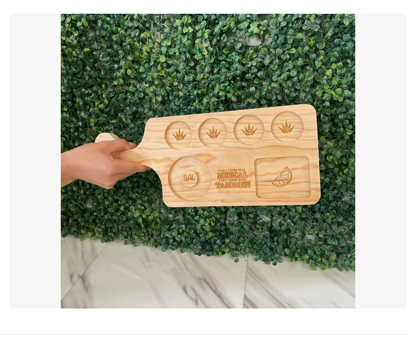 Foto 4 pulgar | Tabla Tequilera Mezcalera Con Mango Premium Madera Estufada Xtellar