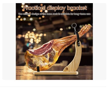 Foto 3 | Tabla Picar Para Jamón De Madera Con Almohadillas Y Cuchillo Xtellar
