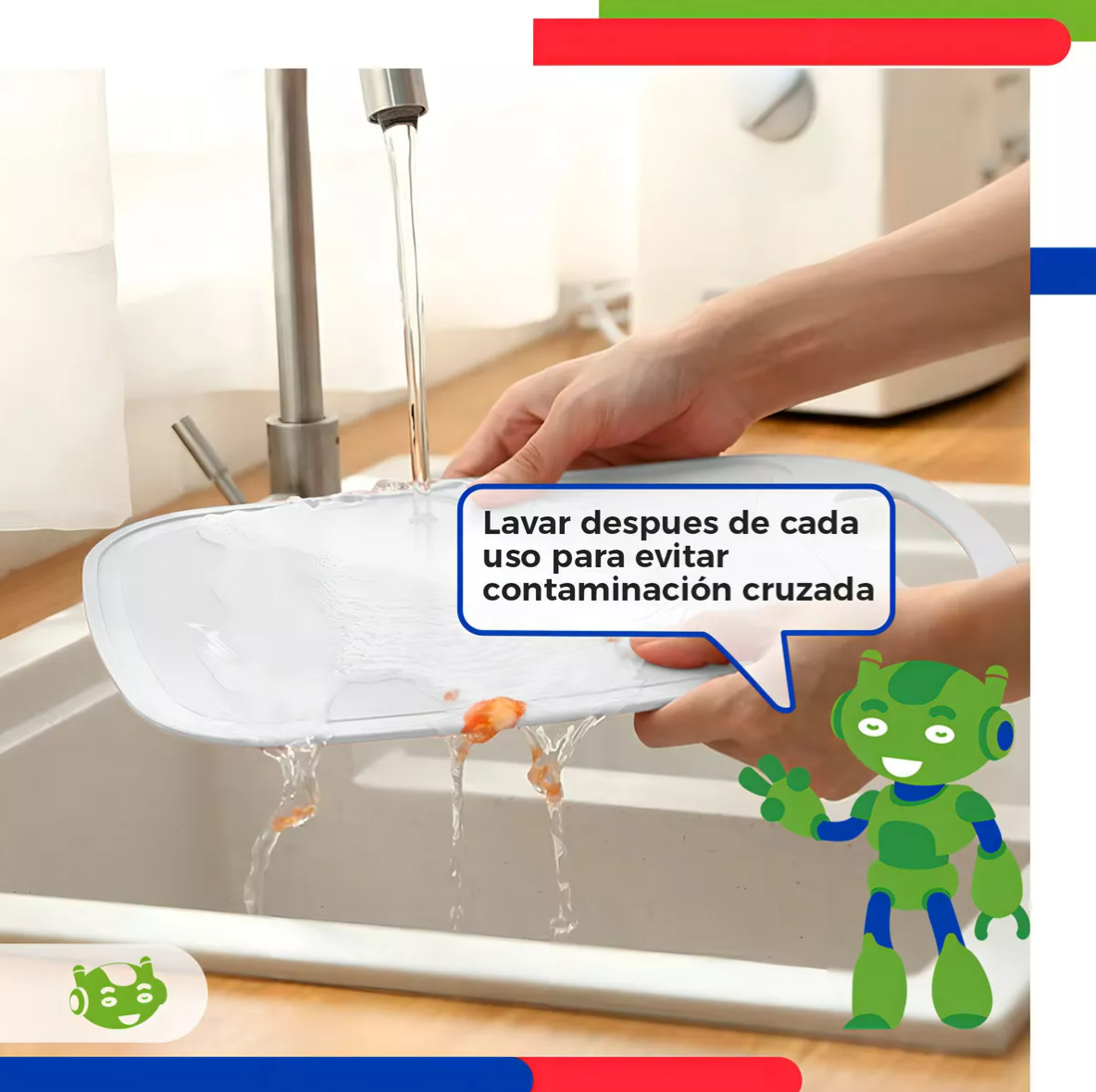 Foto 4 | Set De 2 Tablas De Plástico Y Cuchillo Xtellar