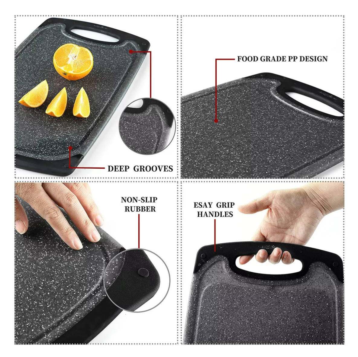 Foto 3 | 5pcs Juego De Tablas De Cortar De Cocina Xtellar