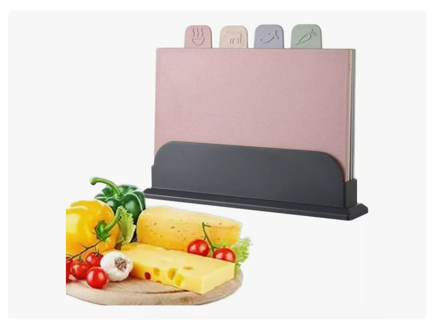 Innovador Conjunto De 4piezas De Tabla De Cortar Xtellar