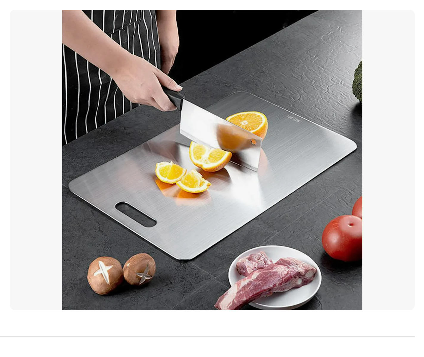 Foto 5 pulgar | Tabla Para Picar Cortar Verduras Frutas Acero Inoxidable 2p
