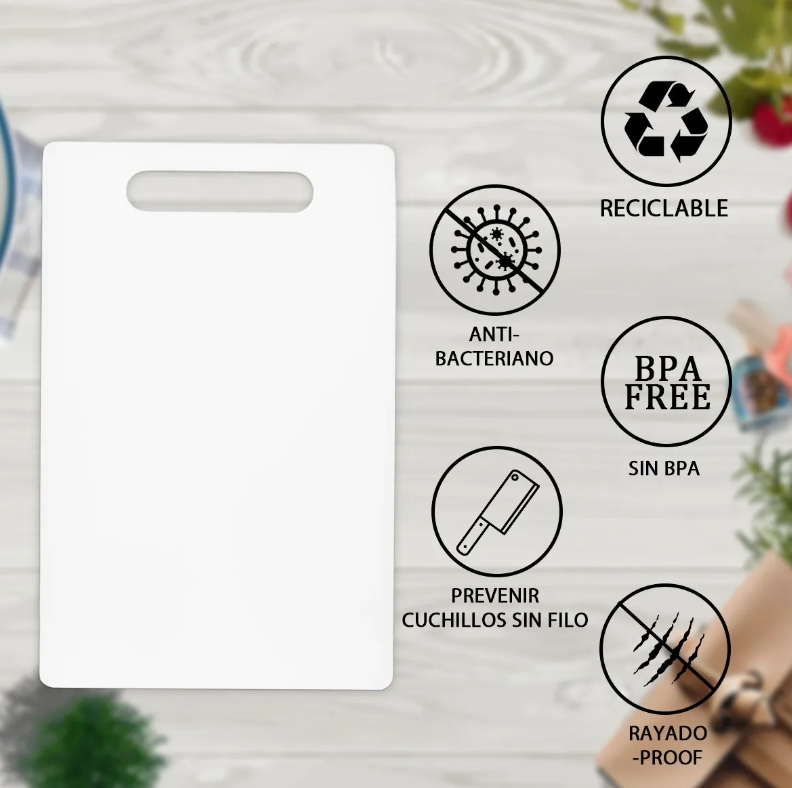 Foto 5 pulgar | Tablas De Picar Xtellar Cocina Blanco
